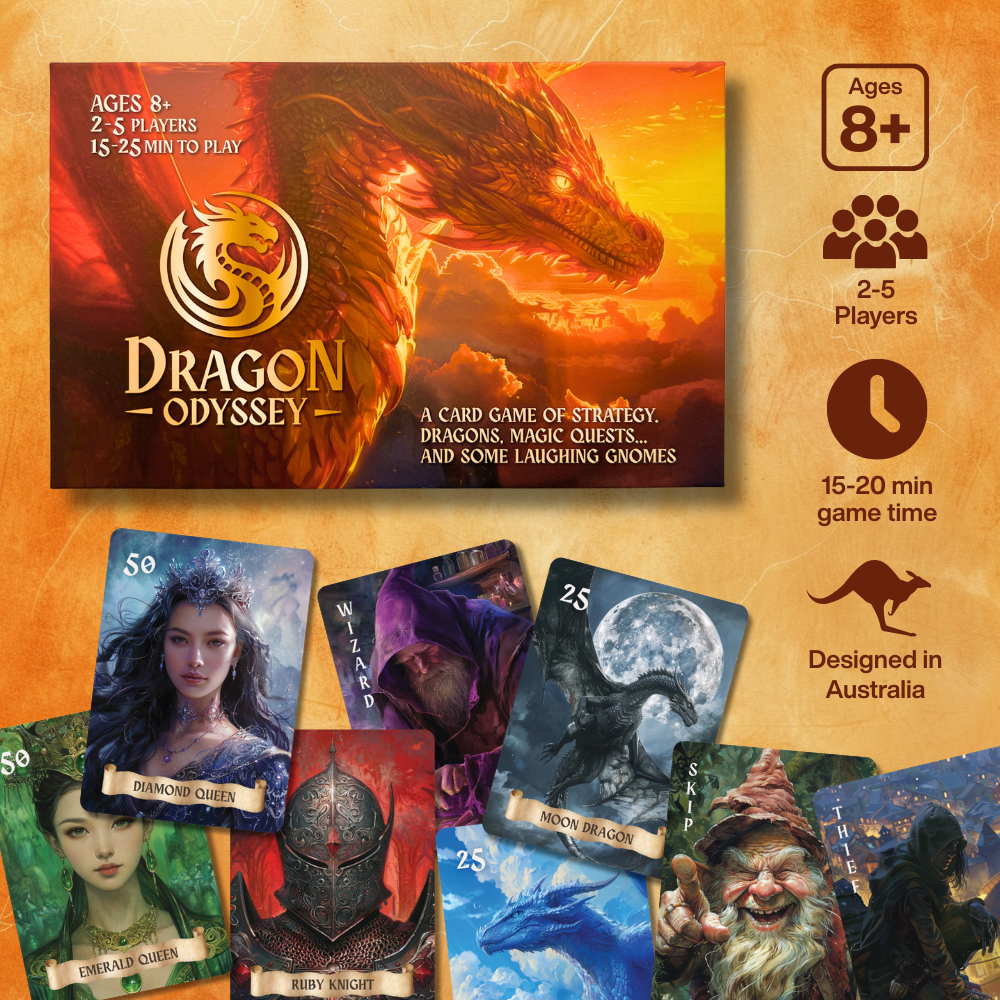 Dragon Odyssey – Fun Strategy Card Game for Kids 8+